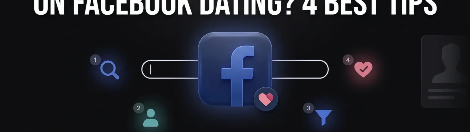 Facebook Dating search tips illustration