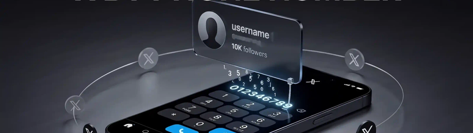 Finding social media accounts by phone number illustration