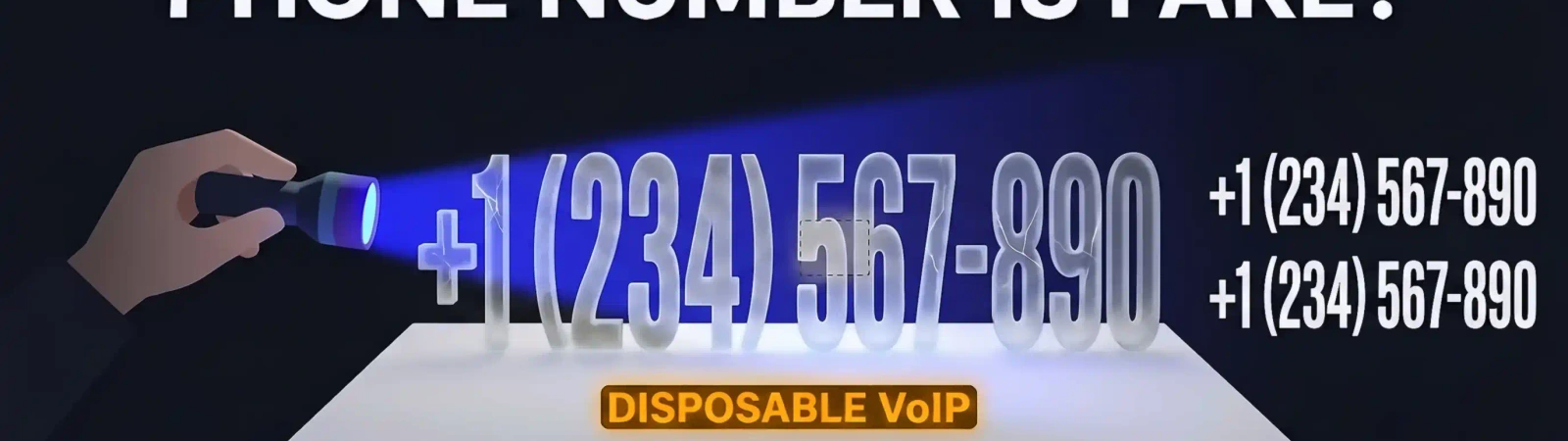 Detecting fake phone numbers illustration