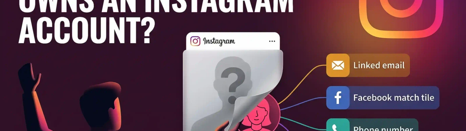 Finding the owner of an Instagram account illustration