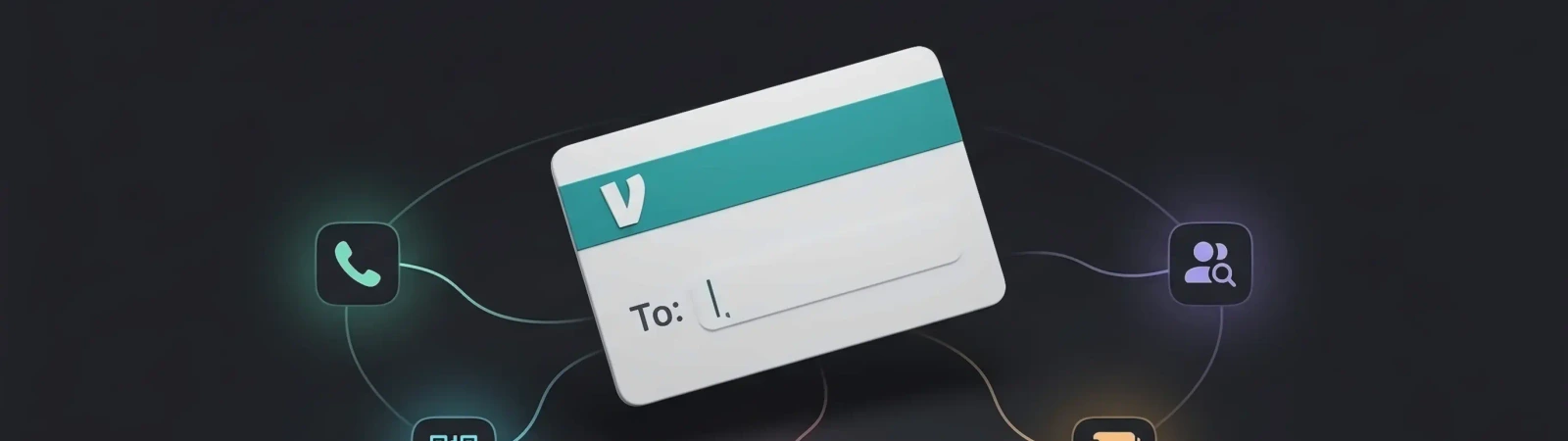 Smartphone showing the Venmo app search screen with a QR code scanner and contact list for finding the right user account