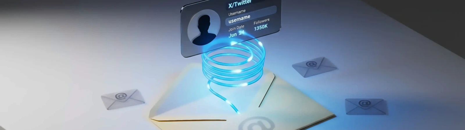 Finding a Twitter account by email address illustration