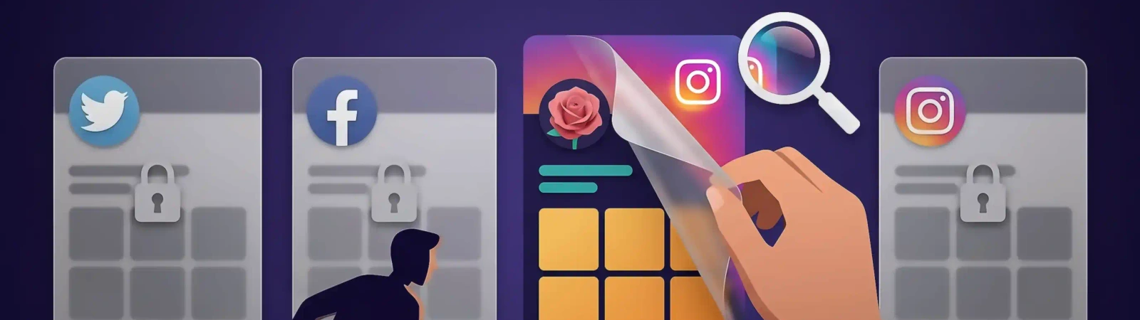 How to find hidden profiles on social networks illustration