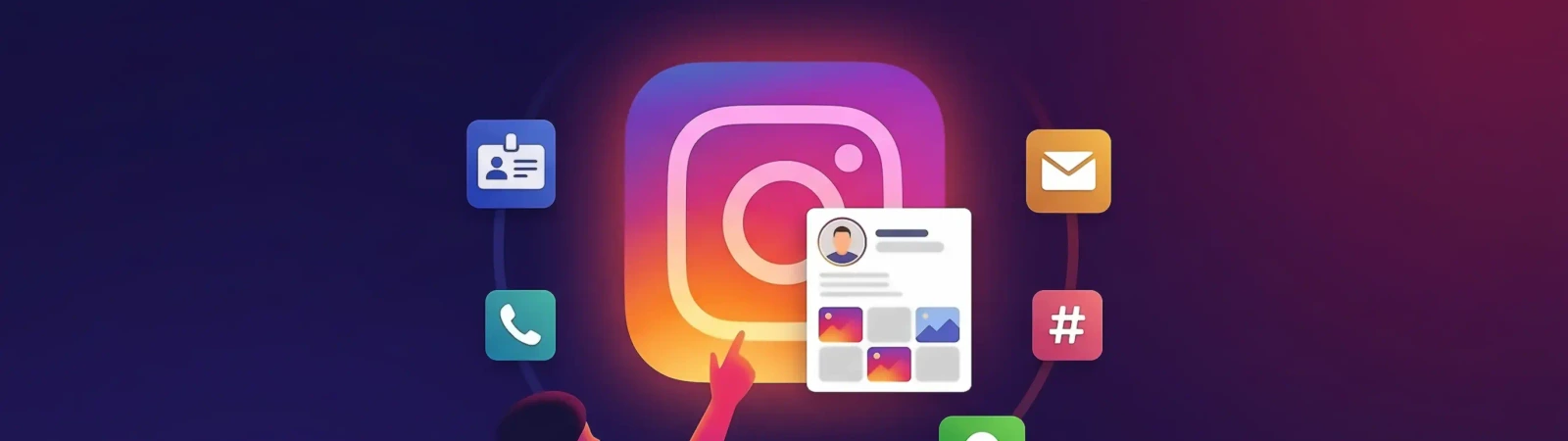 How to find someone on Instagram illustration