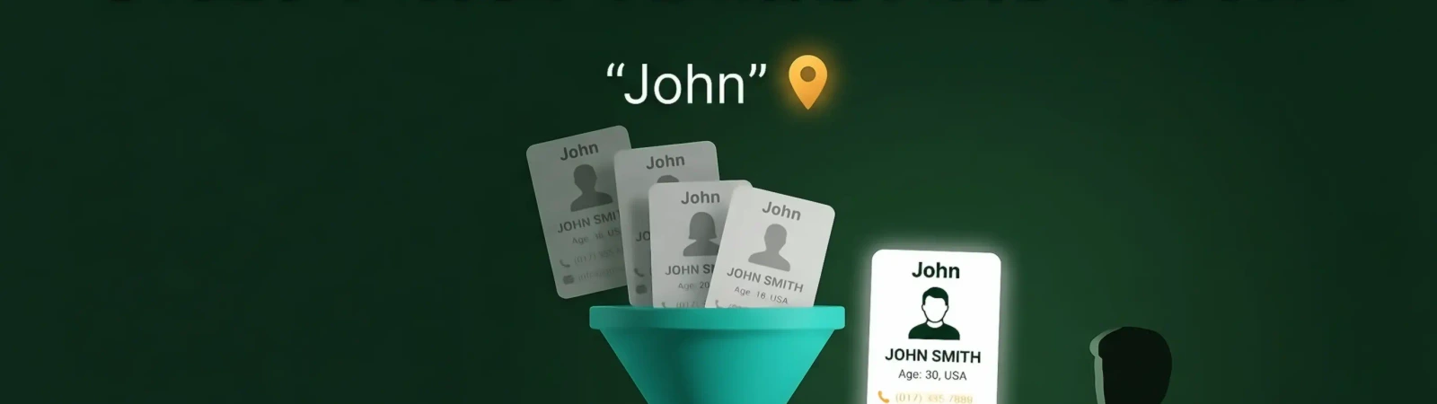 How to find someone with only first name and town illustration