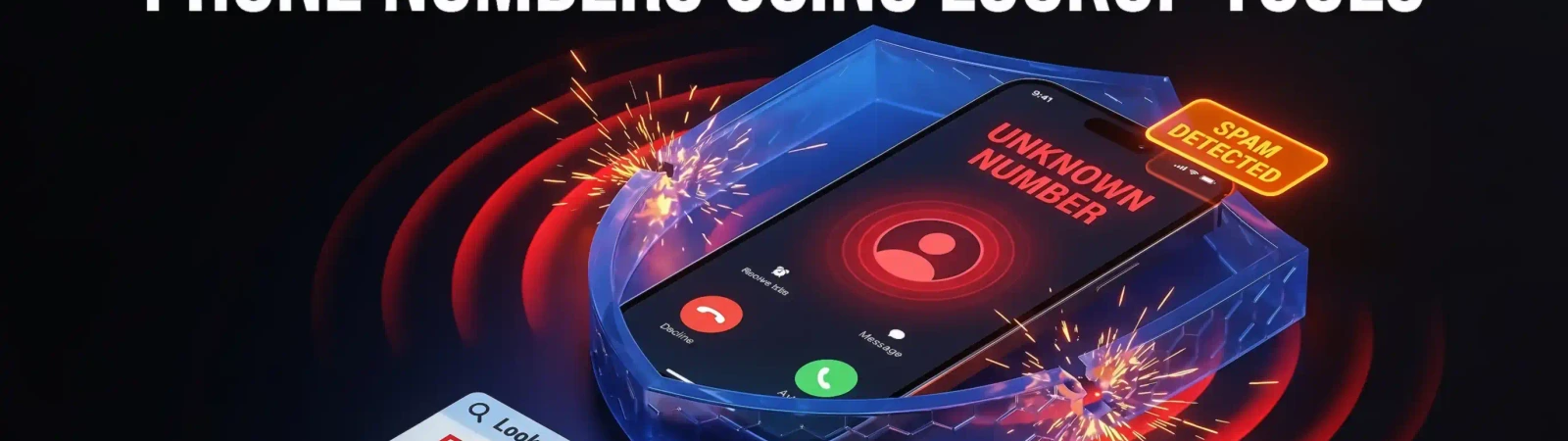 Spam call numbers lookup tools illustration