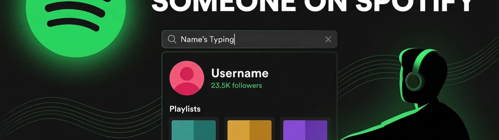 How to find someone on Spotify illustration